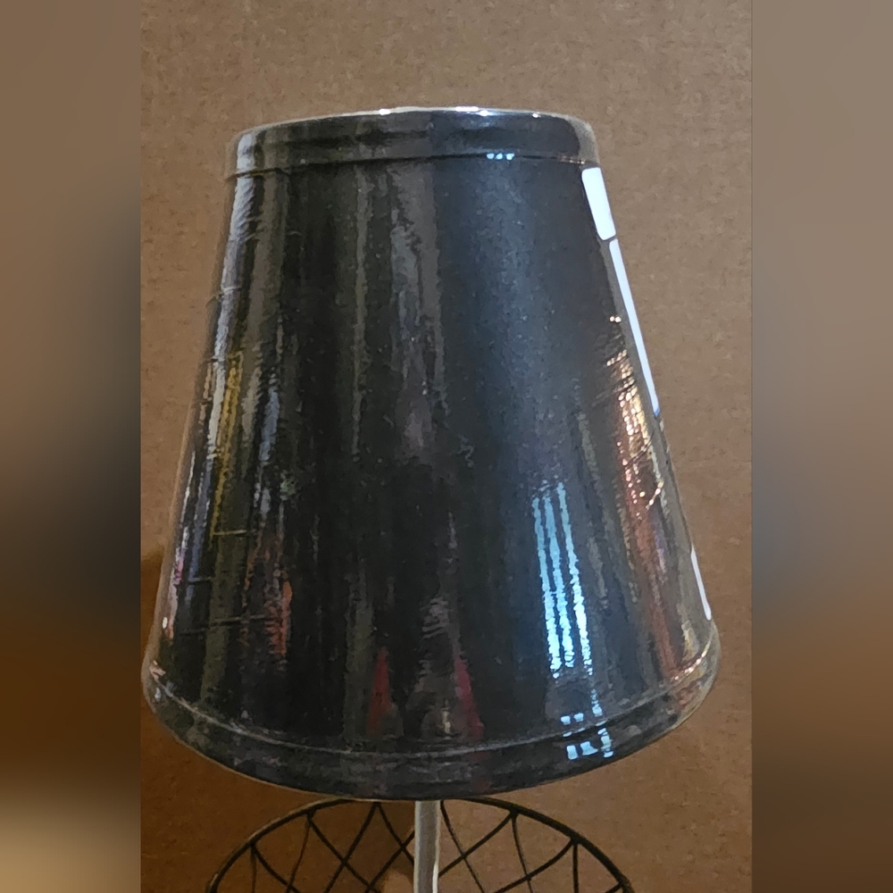 Antique Washed Black Coffee Cup Table Lamp- New Unique - Picture 5 of 7